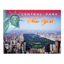 Central Park, New York City - aerial view Post Cards