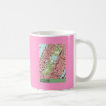 Central Park New York City Vintage Map Mugs