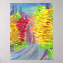 Central Park, NYC art poster