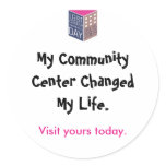 Centre Awareness Day '09 Visit Your Centre stickers