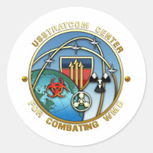 Centre for Combating Weapons of Mass Destruction Round Stickers