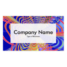 Centre Label v3 - Fractal Abstract 061012d Business Card Template