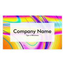 Centre Label v3 - Fractal Abstract 061012f Business Card Templates