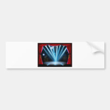 Centre stage background illustration bumper stickers