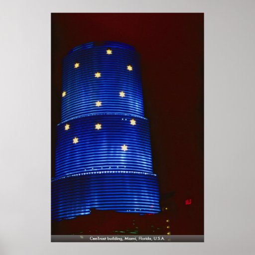 CenTrust building, Miami, Florida, U.S.A. Poster