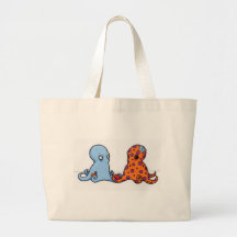 cephalopod <3 tote bags