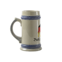 Ceramic Bison Beer Stein Mug