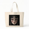 CERAMIC FACE ON BLACK bags