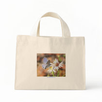 Ceraunus Blue Butterfly Blue Stripe Tote Bag