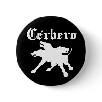 Cerbero Vintage Logo Button