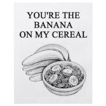 CEREAL and bananas lovers
