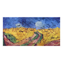 Cereal Box With The Crows By Vincent Van Gogh Custom Photo Card