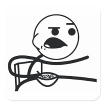 Cereal Guy Square Sticker