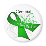 Cerebral Palsy Awareness Ribbon magnets
