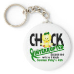 Cerebral Palsy Chick Interrupted 2 keychains