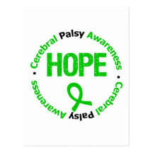 Cerebral Palsy HOPE Awareness Ribbon Postcard