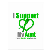 Cerebral Palsy I Support My Aunt Post Card