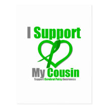Cerebral Palsy I Support My Cousin Post Card