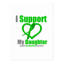 Cerebral Palsy I Support My Daughter Post Card
