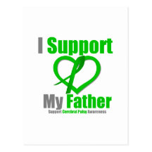 Cerebral Palsy I Support My Father Postcards