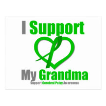Cerebral Palsy I Support My Grandma Postcard