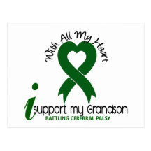 Cerebral Palsy I Support My Grandson Postcards