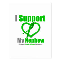 Cerebral Palsy I Support My Nephew Post Card