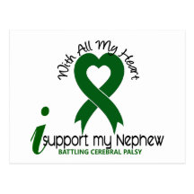 Cerebral Palsy I Support My Nephew Postcards