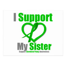Cerebral Palsy I Support My Sister Postcards
