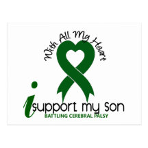 Cerebral Palsy I Support My Son Postcards