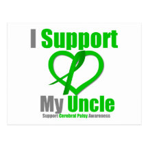 Cerebral Palsy I Support My Uncle Postcards