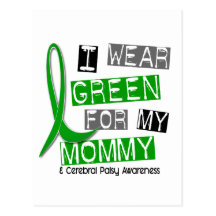 Cerebral Palsy I Wear Green For My Mummy 37 Post Cards