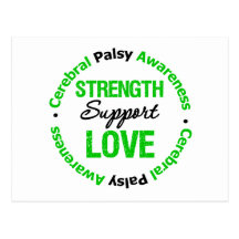 Cerebral Palsy Strength Support Love Postcards