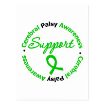 Cerebral Palsy Support Ribbon Postcards