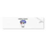 Cerebral Thoughts Inside (Brain Humour) bumper stickers