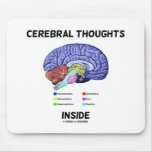 Cerebral Thoughts Inside (Brain Humour) mousepads