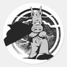 Cerebus with cape sticker