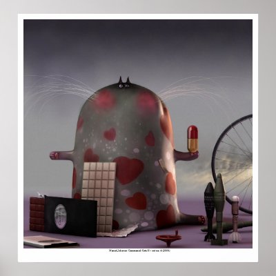 ceremonial cats II ( cat no. 6 ) Poster by nenad_jalsovec