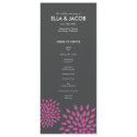Ceremony Program // Posh Petals // Fuchsia Custom Invitations