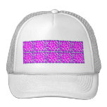 Cerise Pink Pattern Hats