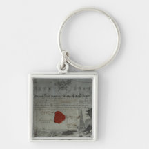 Certificate issued by the Worshipful Master Keychain