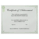 CERTIFICATE OF ACHIEVEMENT flyers
