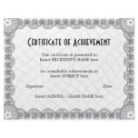 CERTIFICATE OF ACHIEVEMENT flyers