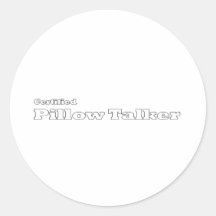 certified basic white round sticker