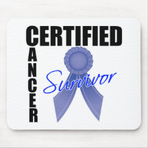 Certified Cancer Survivor - Colon Cancer Mousemat