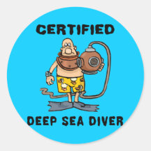 Certified Deep Sea Diver Sticker