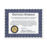 Certified Dumbass Award - Designer Postcard