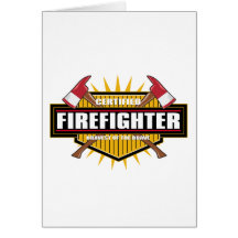 Certified Firefighter Greeting Card