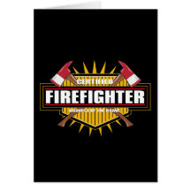 Certified Firefighter Greeting Cards
