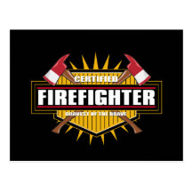 Certified Firefighter Postcards
